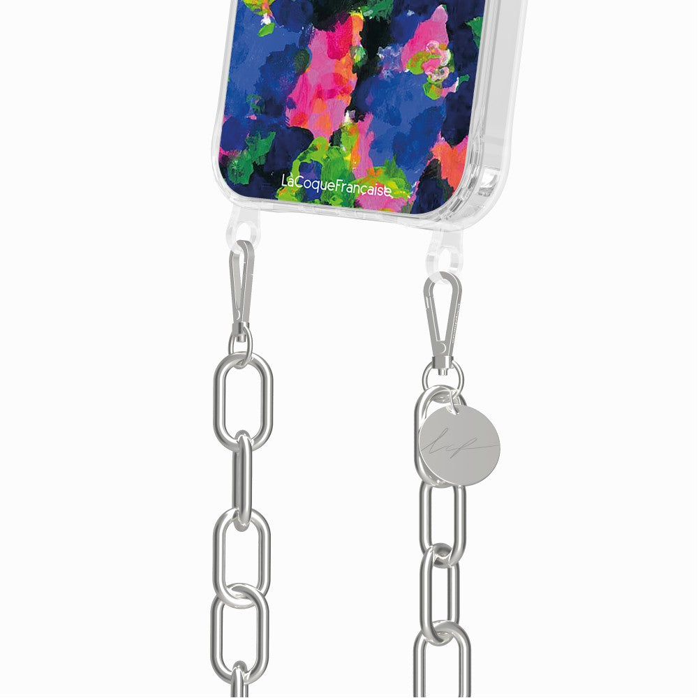 Coque Anneaux Imprimee D'amour Et De Vagues Bleu - 41