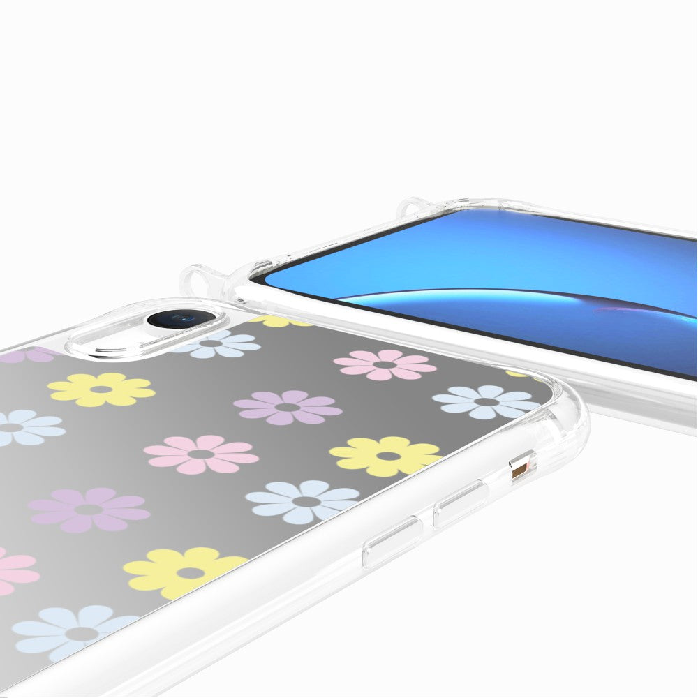 Coque Anneaux Miroir Imprimee Marguerite Pastel