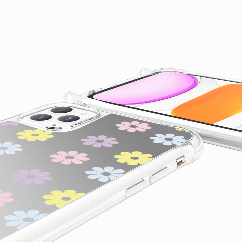 Coque Anneaux Miroir Imprimee Marguerite Pastel