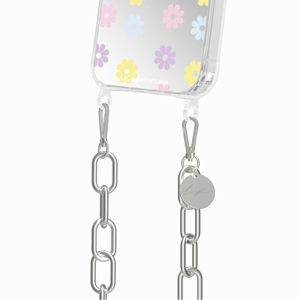Coque Anneaux Miroir Imprimee Marguerite Pastel