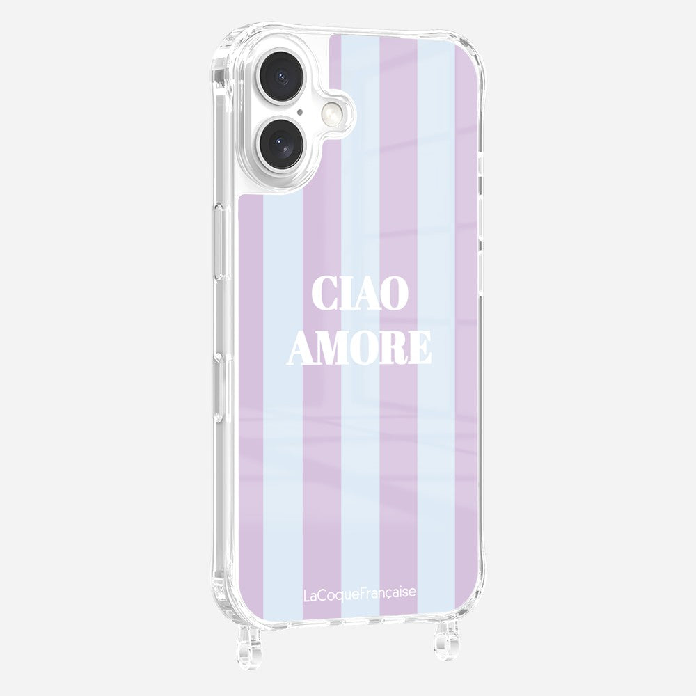 Printed Rings Case Ciao Amore Violet