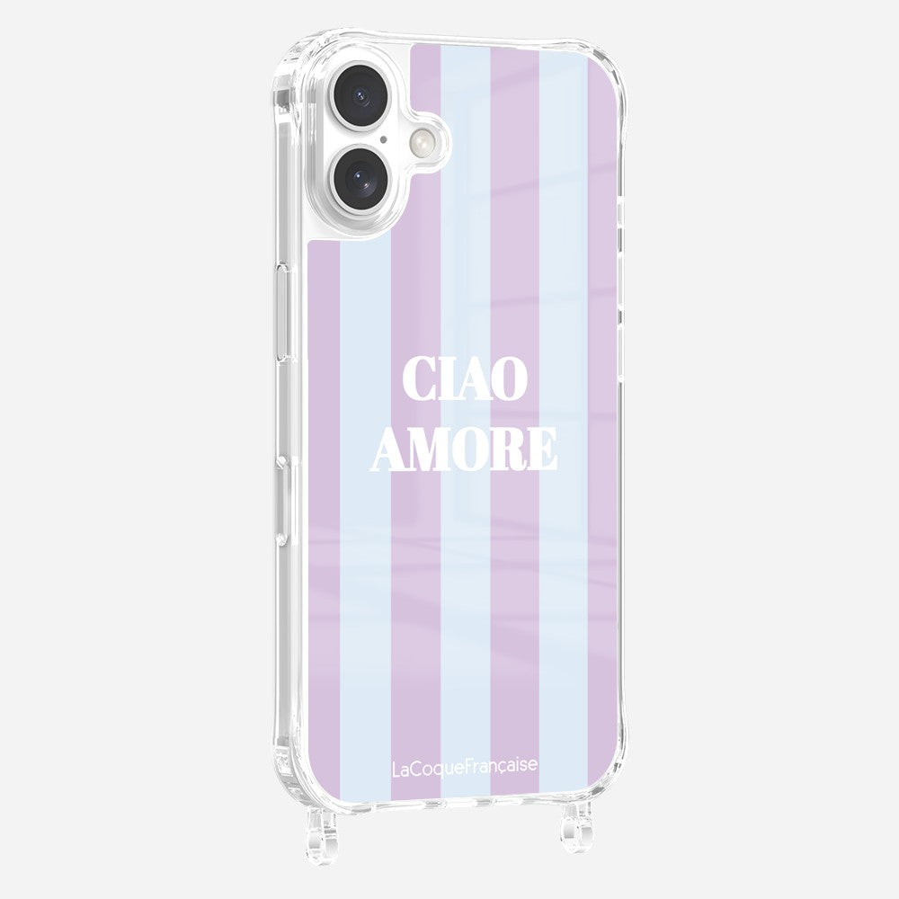 Printed Rings Case Ciao Amore Violet