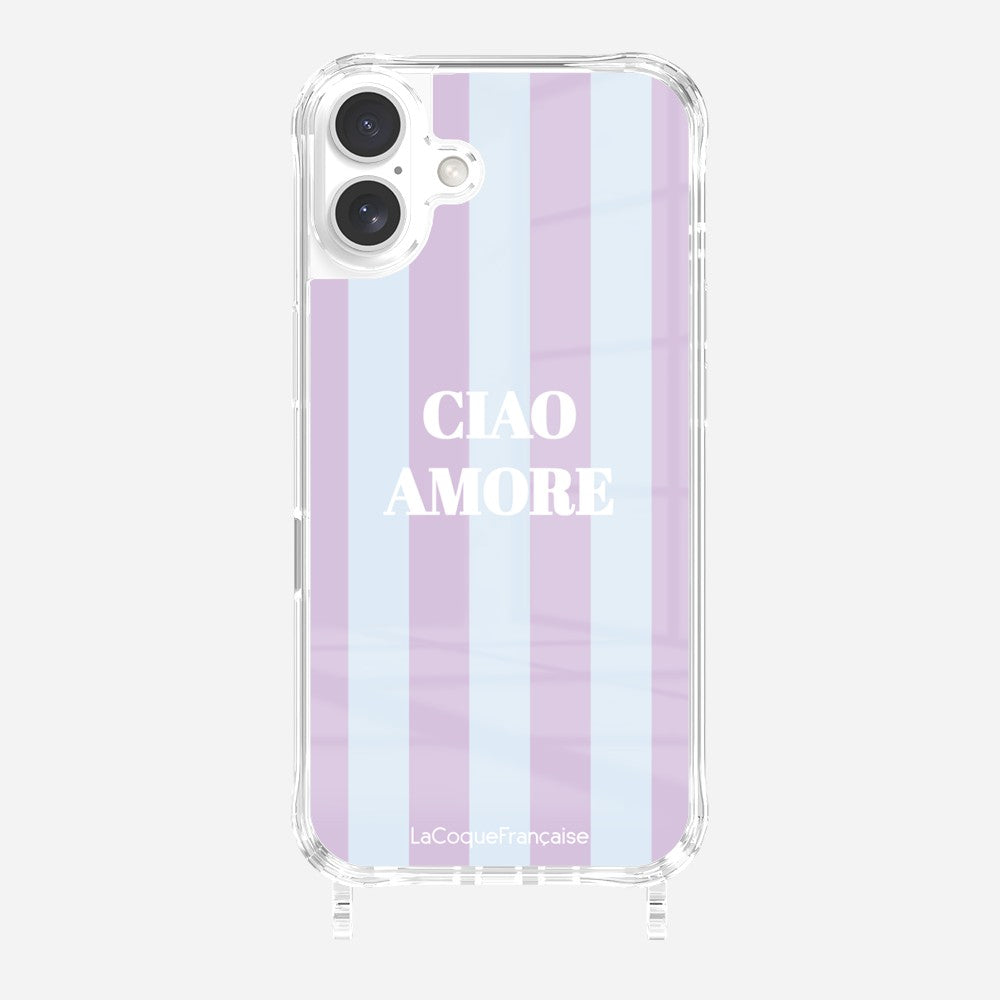 Coque Anneaux Imprimee Ciao Amore Violet