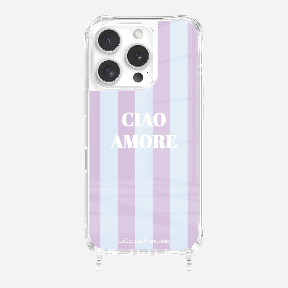 Coque Anneaux Imprimee Ciao Amore Violet
