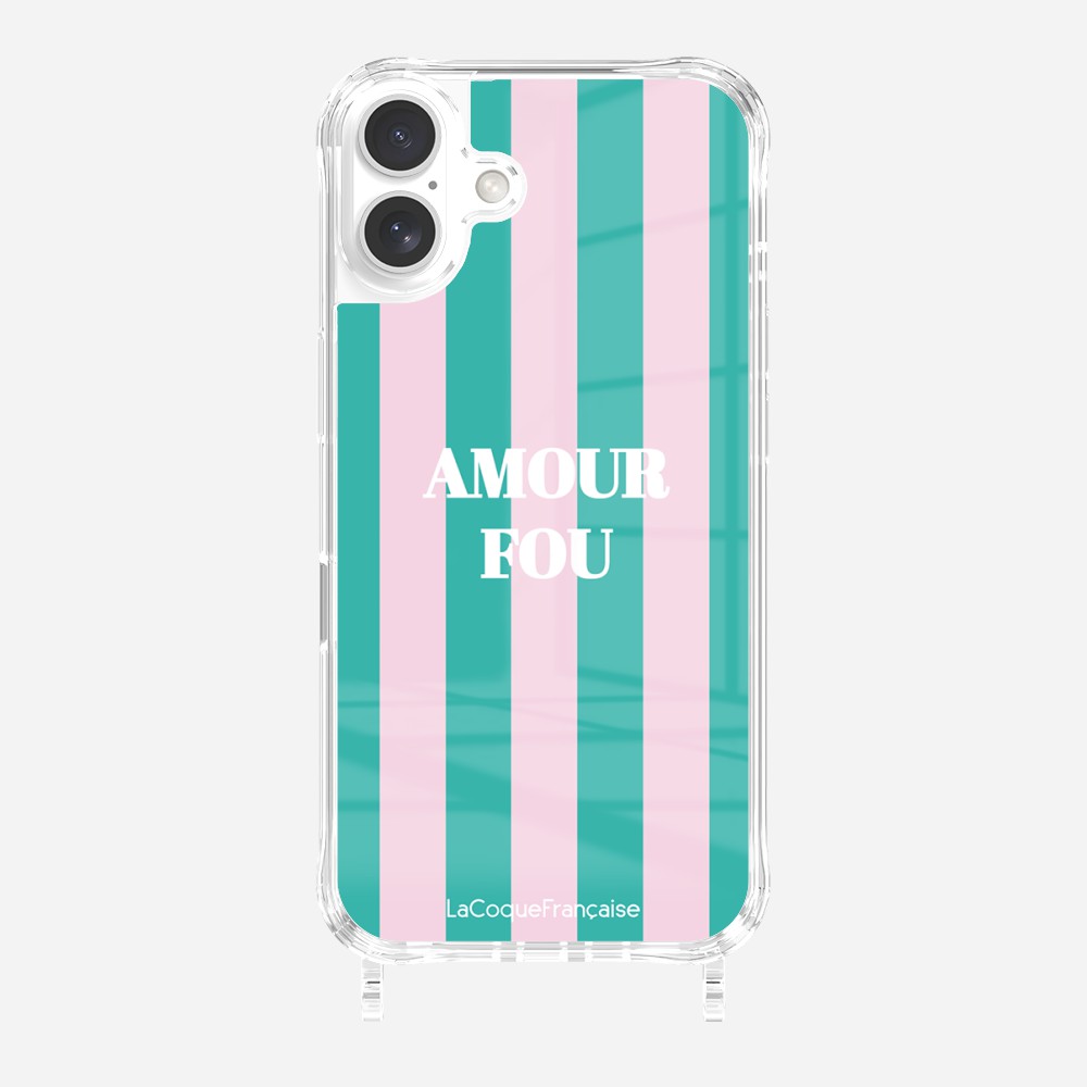 Coque Anneaux Imprimee Amour Fou Rose