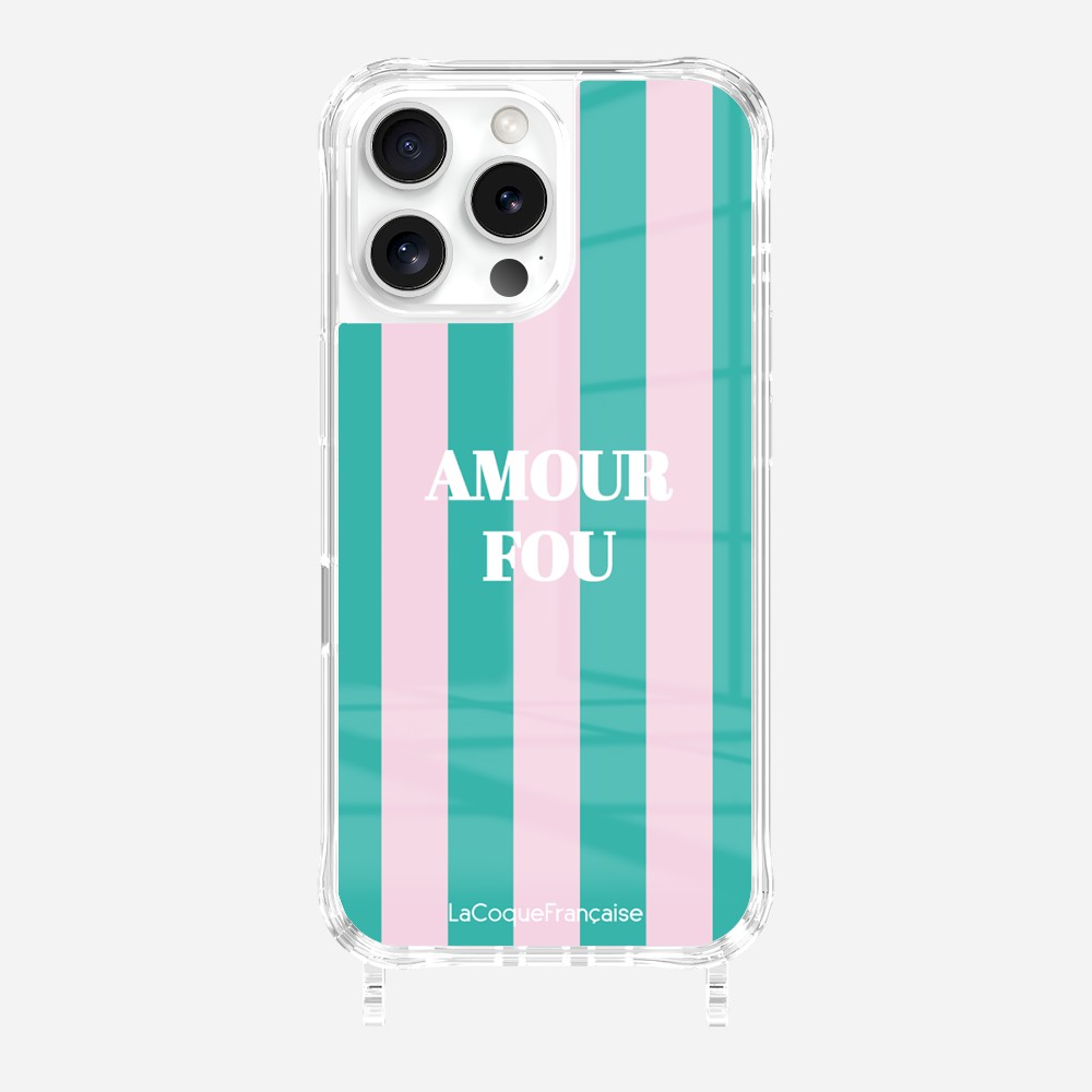 Coque Anneaux Imprimee Amour Fou Rose