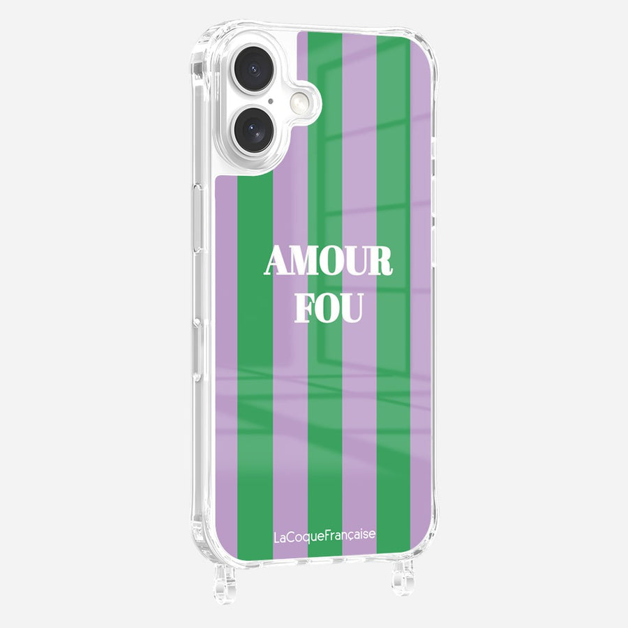 Coque Anneaux Imprimee Amour Fou Violet - 4