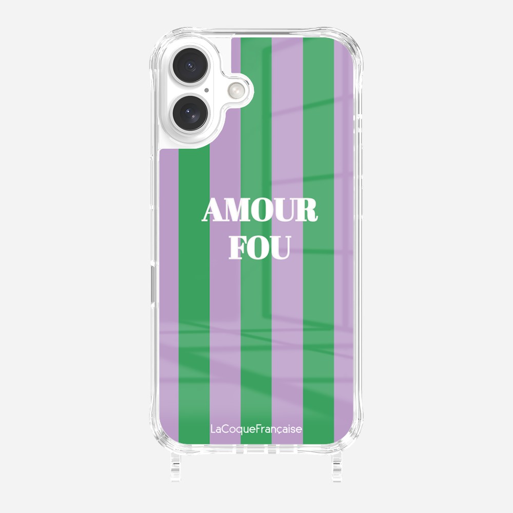 Coque Anneaux Imprimee Amour Fou Violet