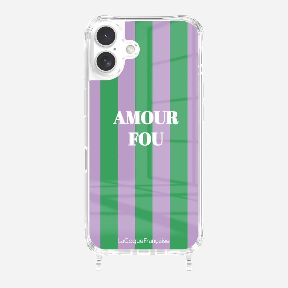 Coque Anneaux Imprimee Amour Fou Violet