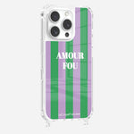 Crazy Love Printed Rings Case Purple