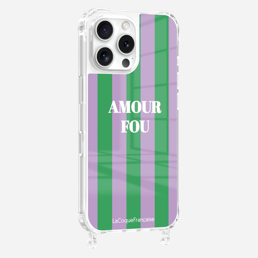 Coque Anneaux Imprimee Amour Fou Violet - 3