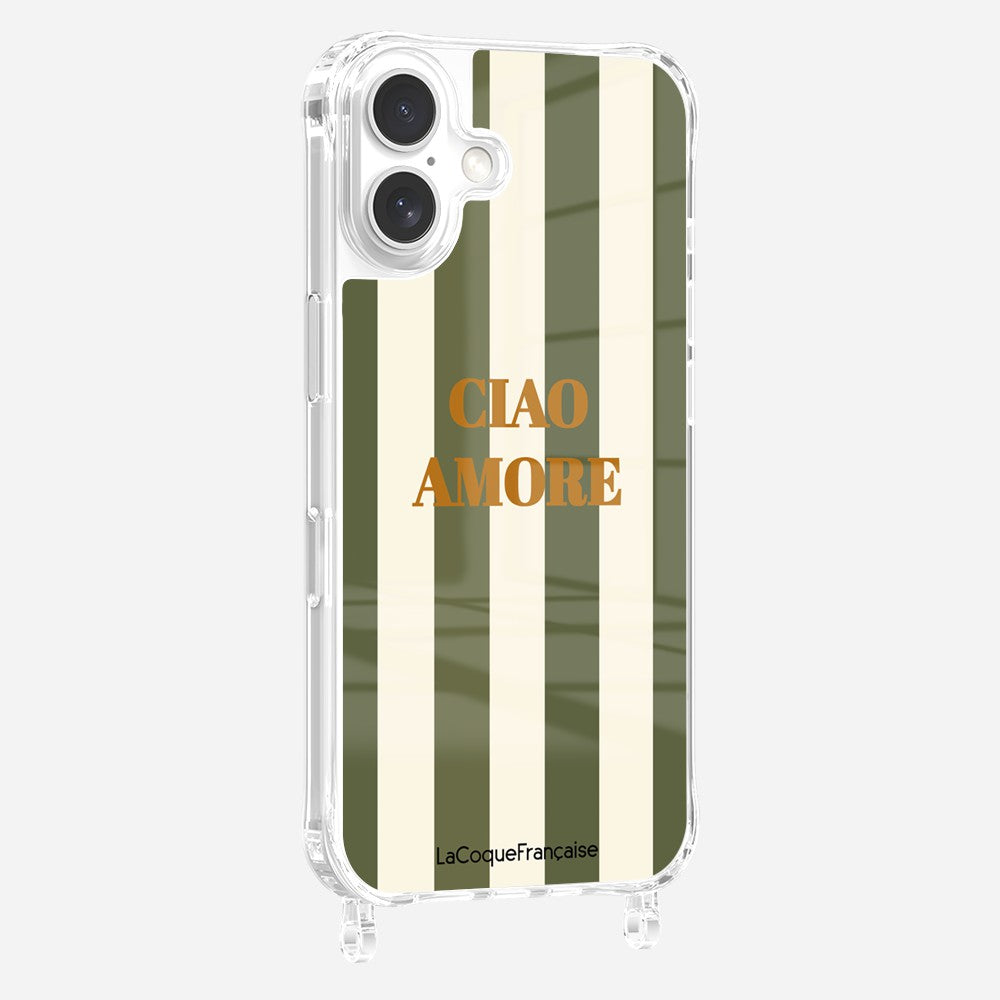 Printed Ciao Amore Khaki Rings Case