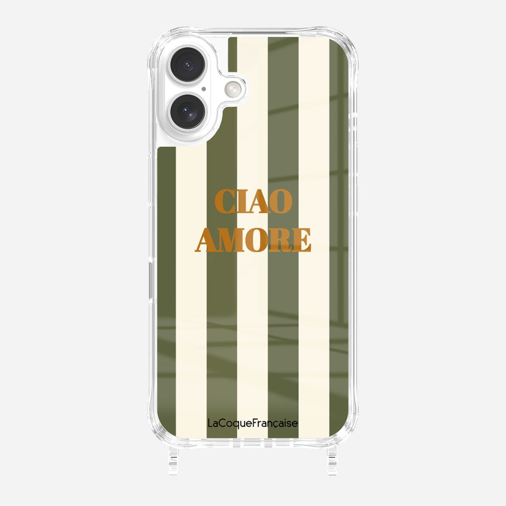 Coque Anneaux Imprimee Ciao Amore Kaki - 35