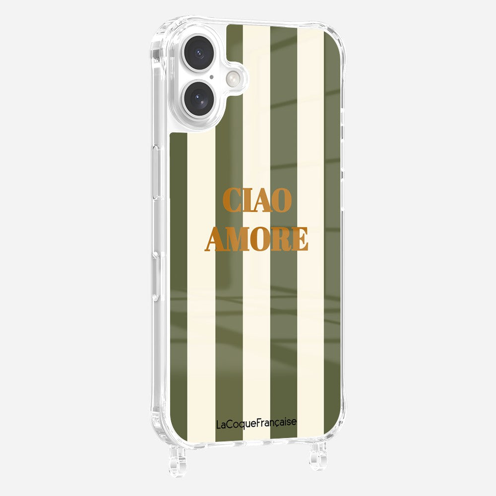 Printed Ciao Amore Khaki Rings Case
