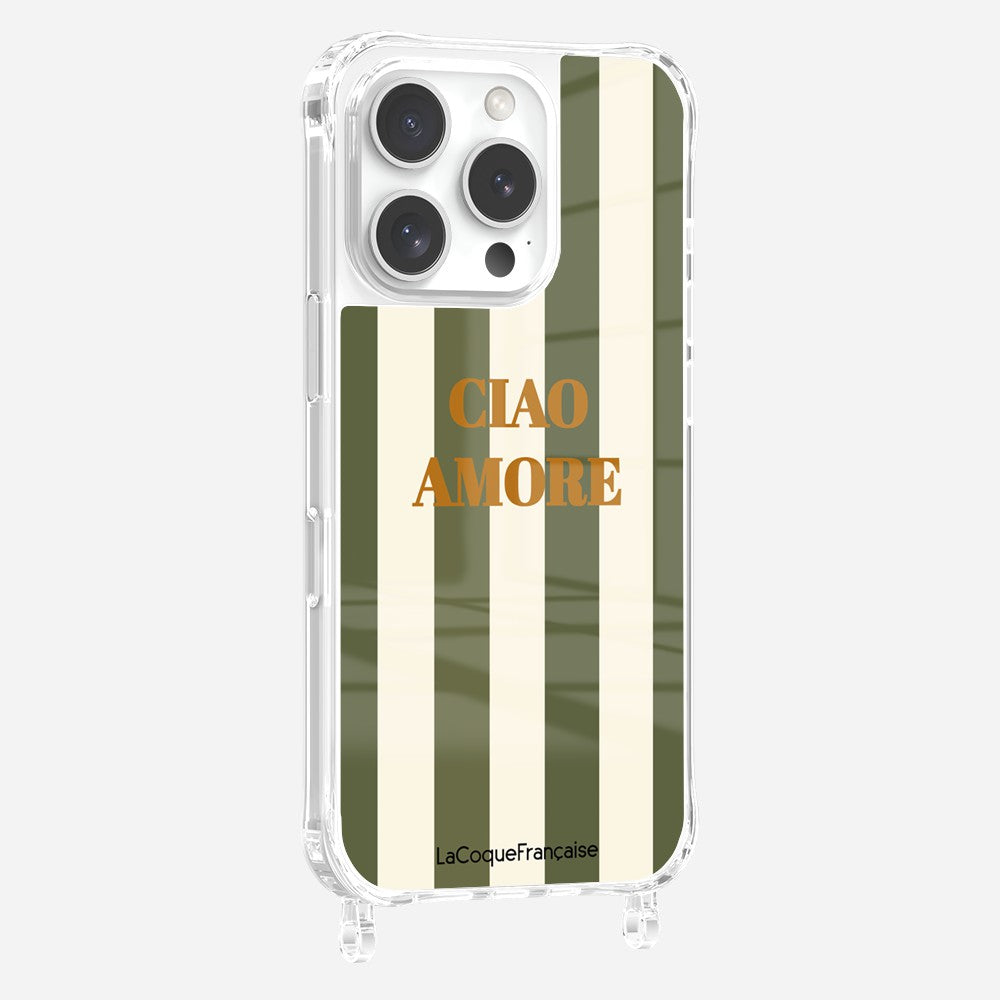 Printed Ciao Amore Khaki Rings Case