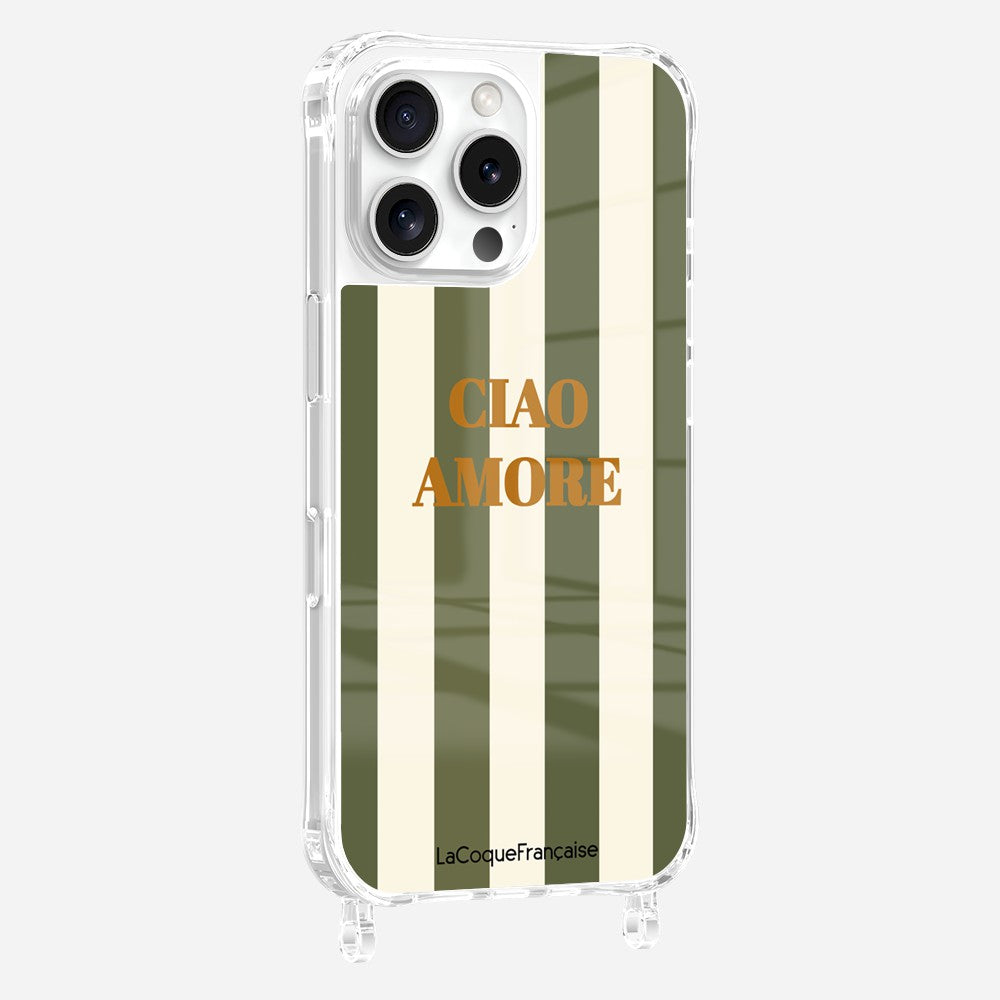 Printed Ciao Amore Khaki Rings Case