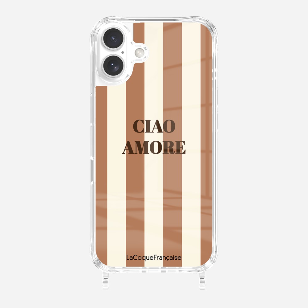 Coque Anneaux Imprimee Ciao Amore Beige - 36