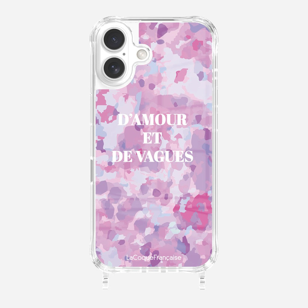 Coque Anneaux Imprimee D'amour Et De Vagues Parme