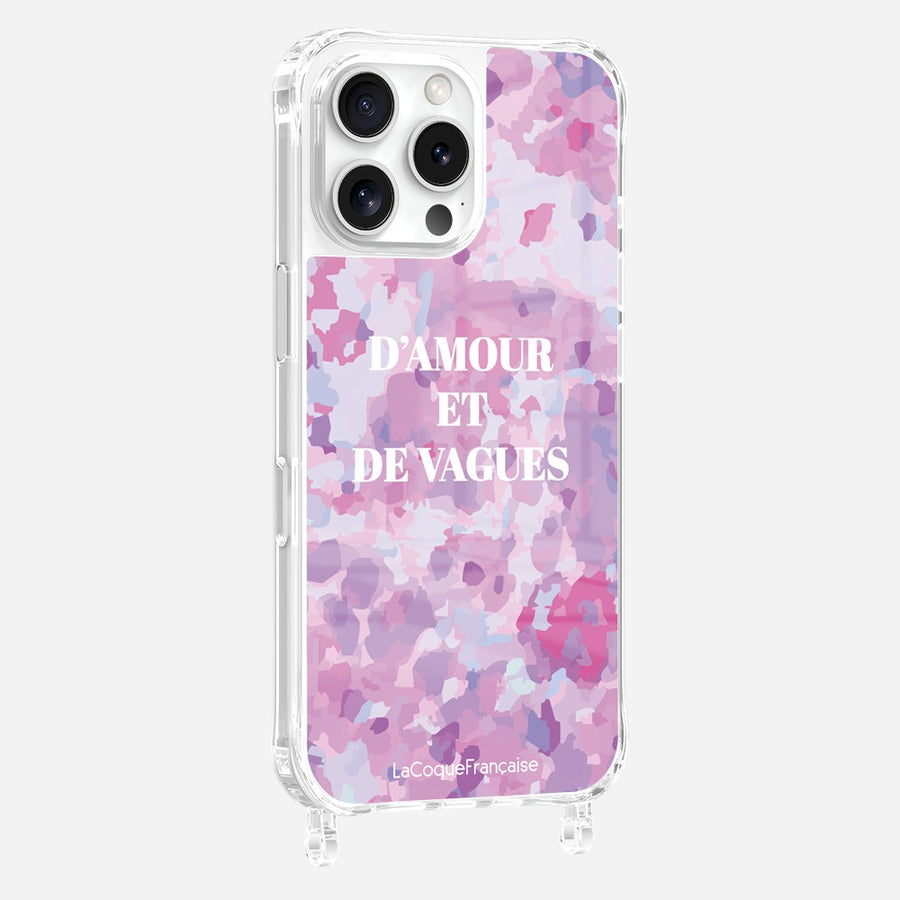 Coque Anneaux Imprimee D'amour Et De Vagues Parme - 4