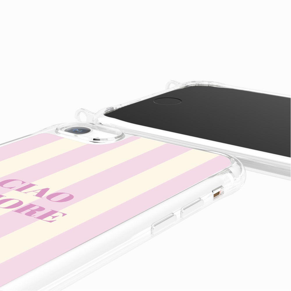 Coque Anneaux Imprimee Ciao Amore Rose