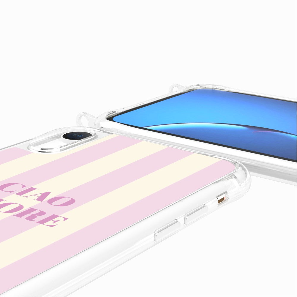 Coque Anneaux Imprimee Ciao Amore Rose