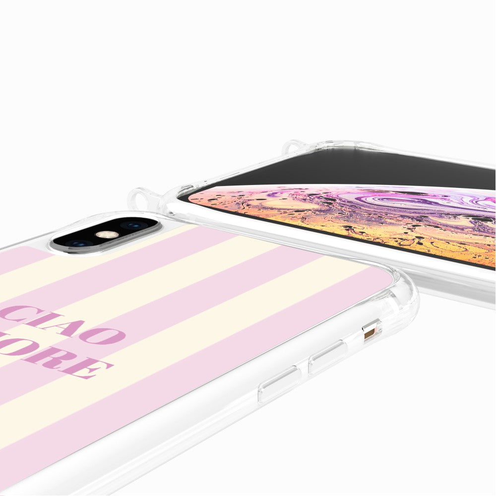 Coque Anneaux Imprimee Ciao Amore Rose
