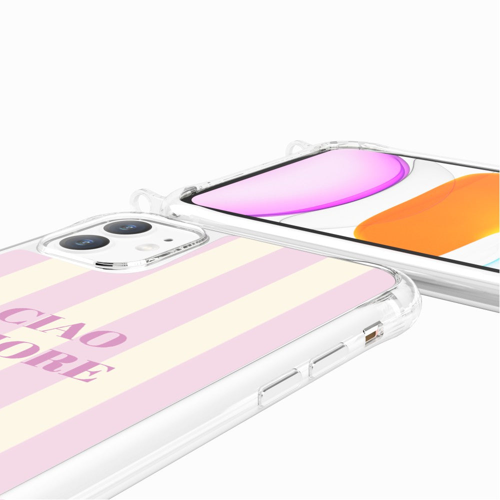 Coque Anneaux Imprimee Ciao Amore Rose