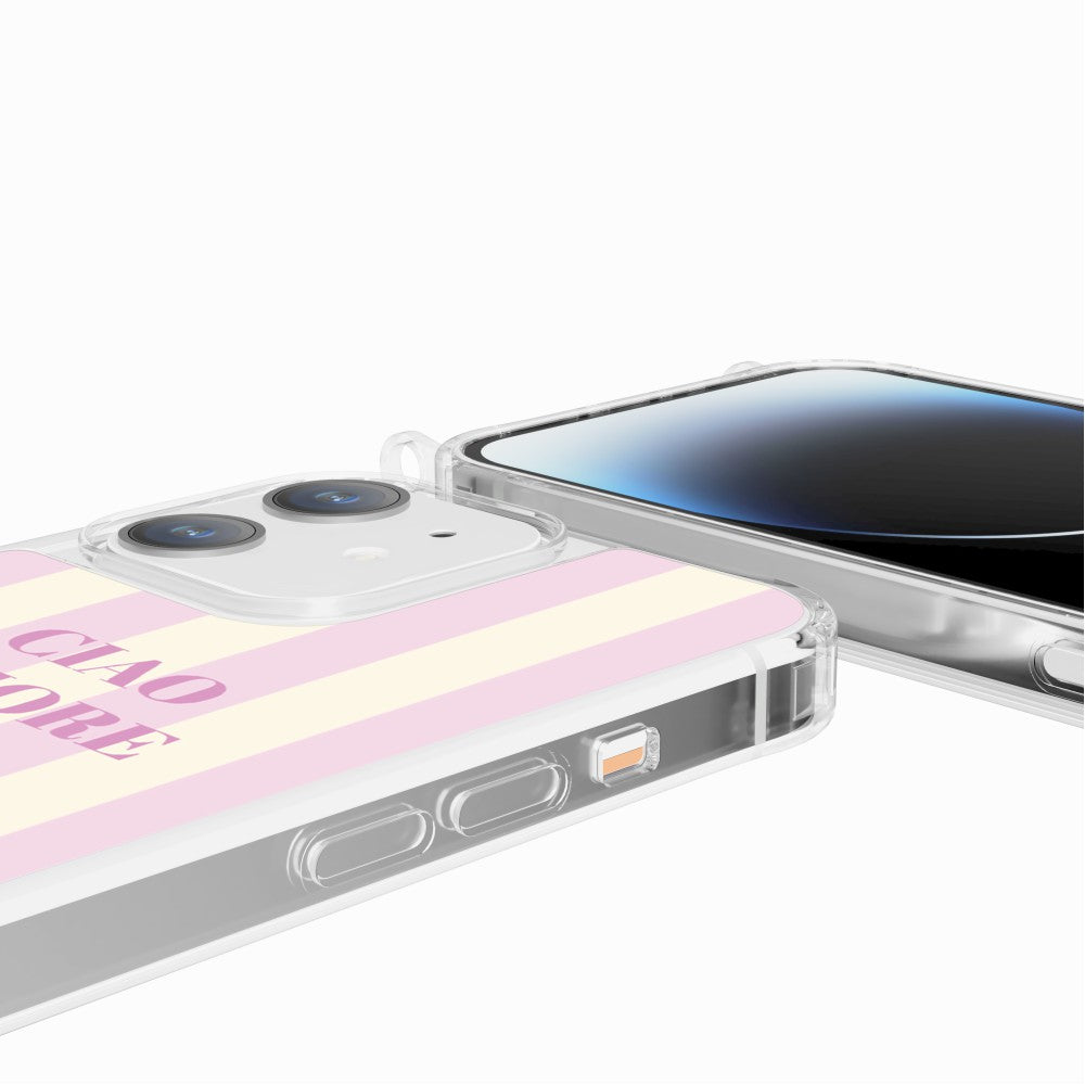 Coque Anneaux Imprimee Ciao Amore Rose