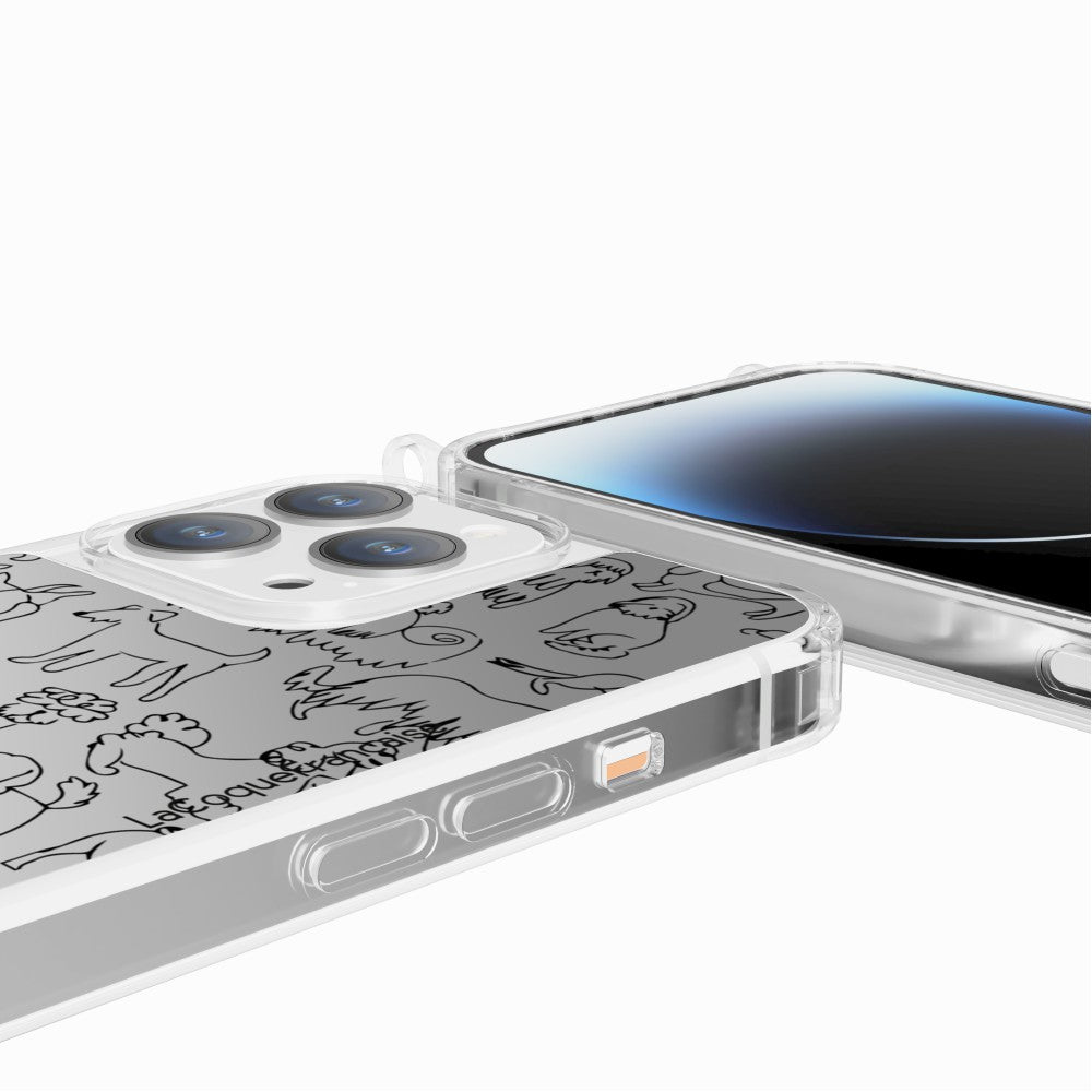 Coque Anneaux Miroir Imprimee Meute De Chiens