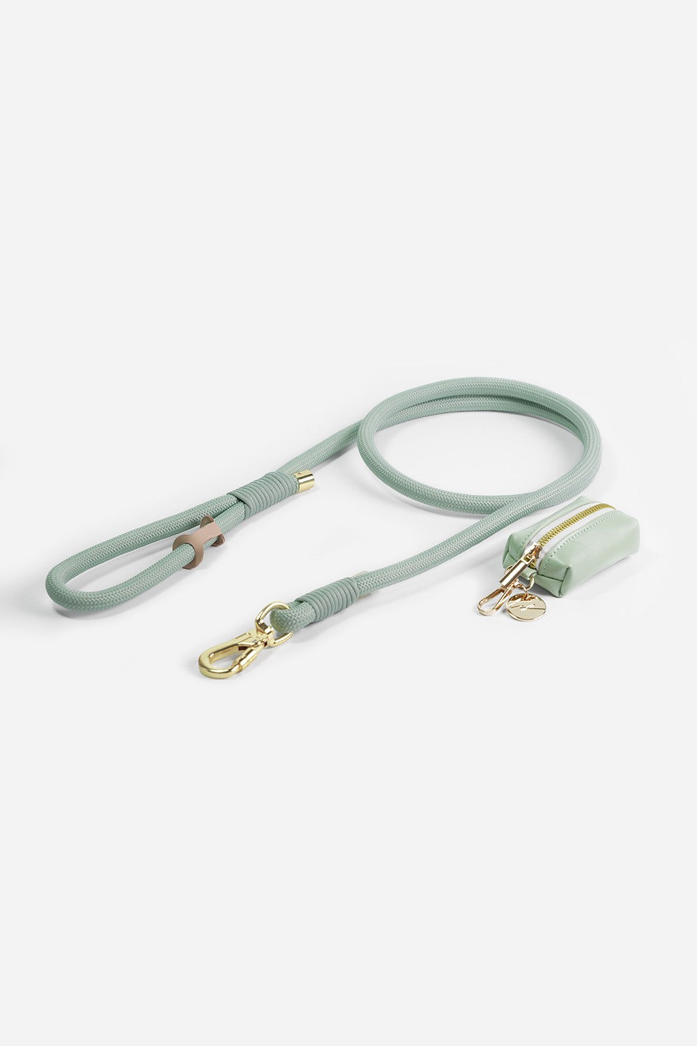 Dog leash + bag - Green
