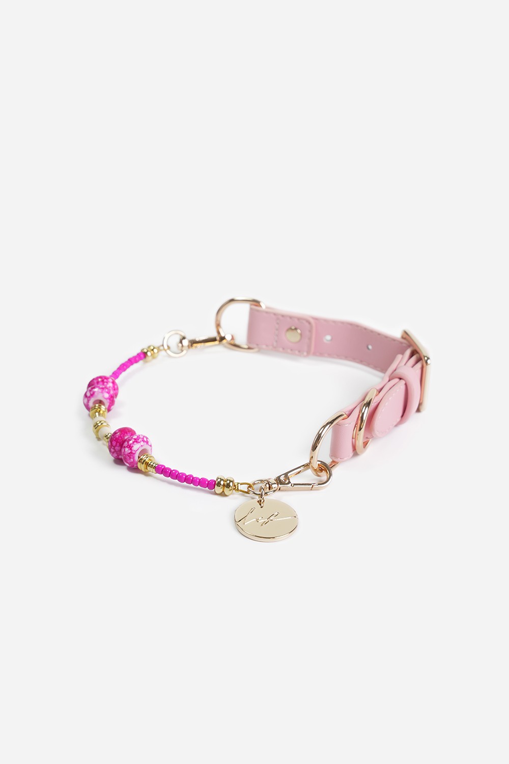 Nalah pink dog collar - N1