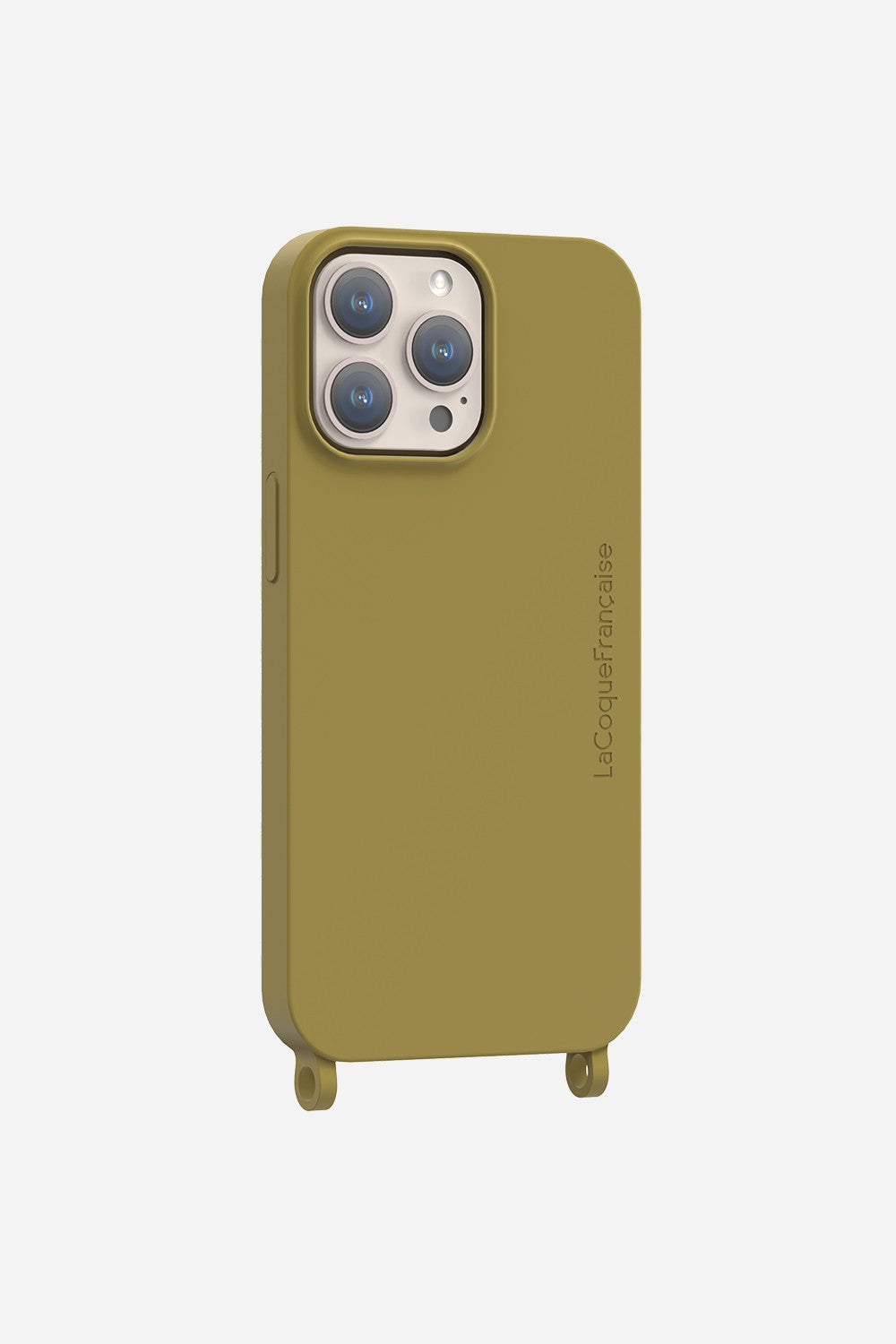 Coque Anneaux Soft Touch Vert Olive - 26