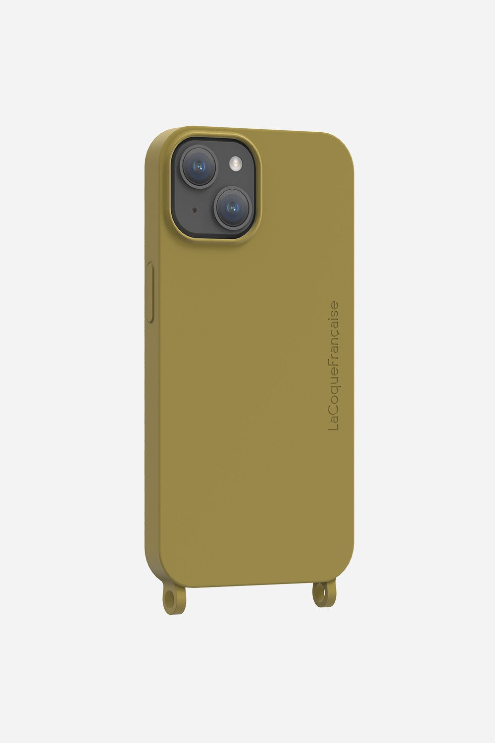 Coque Anneaux Soft Touch Vert Olive