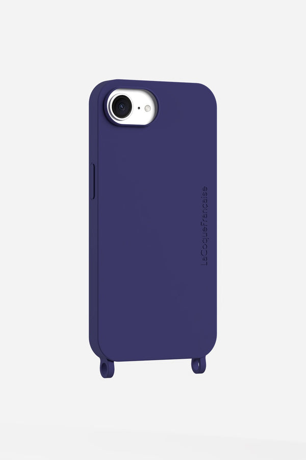 Coque Anneaux Soft Touch Bleu