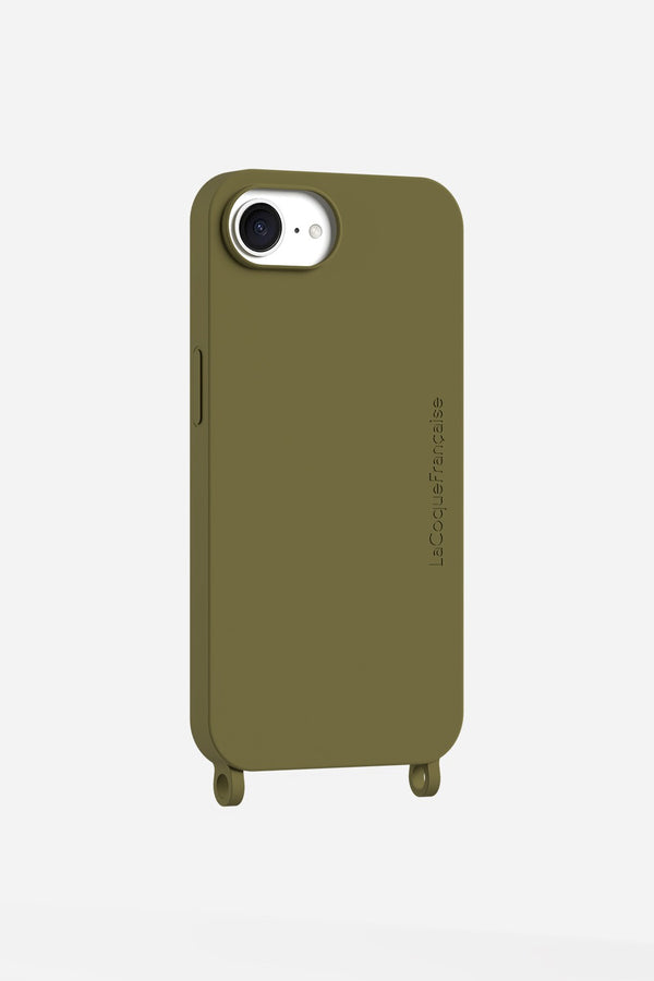 Coque Anneaux Soft Touch Kaki