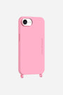 Coque Anneaux Soft Touch Rose