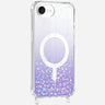Coque Anneaux Paillettes Magsafe Violet