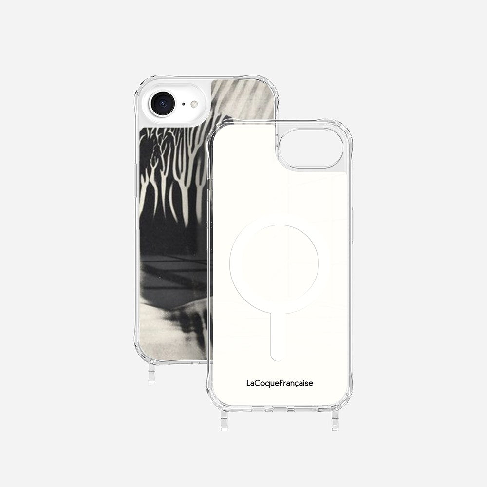 Coque Anneaux Imprimee Black Abstract - 71