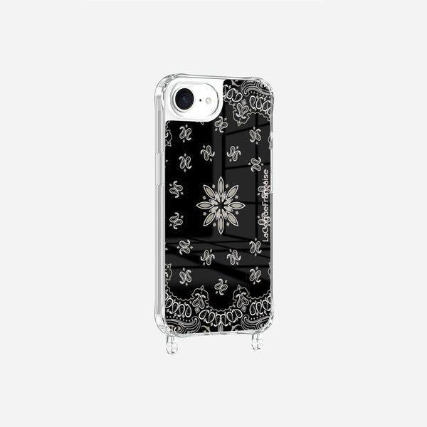 Coque Anneaux Imprimee Bandana Noir