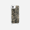 Coque Anneaux Imprimee Leopard Noir Et Beige