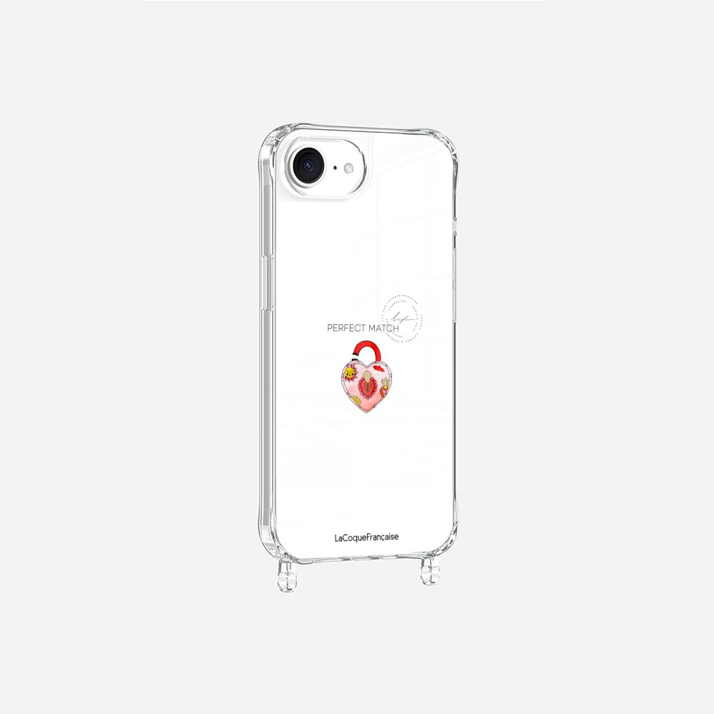 Coque Anneaux Imprimee Cadenas Coeur