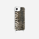 Coque Anneaux Imprimee Zebre Gris