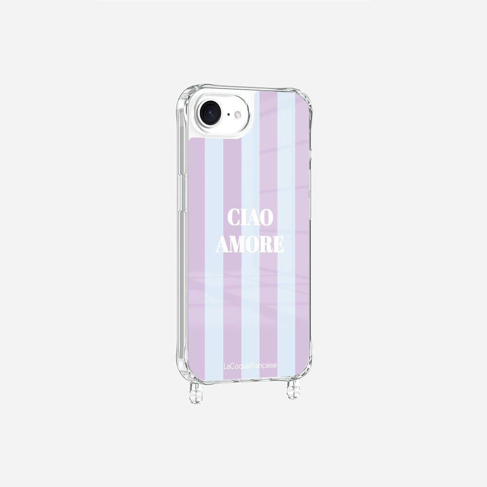 Coque Anneaux Imprimee Ciao Amore Violet