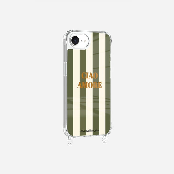 Coque Anneaux Imprimee Ciao Amore Kaki