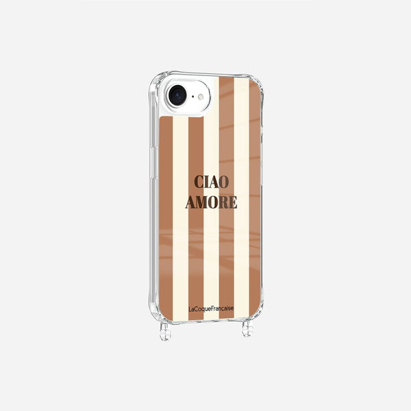 Coque Anneaux Imprimee Ciao Amore Beige