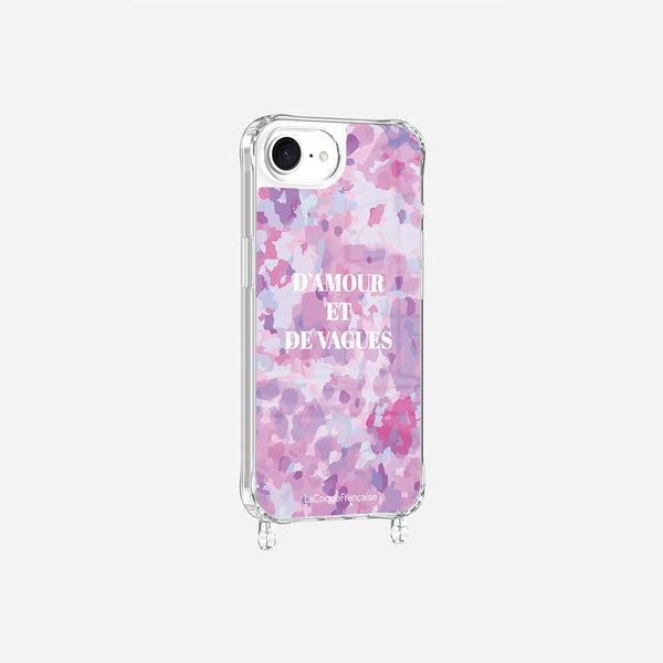 Coque Anneaux Imprimee D'amour Et De Vagues Parme