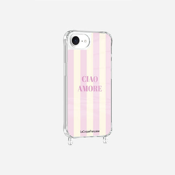 Coque Anneaux Imprimee Ciao Amore Rose