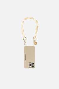 Short Chain Amber Beige 40 cm