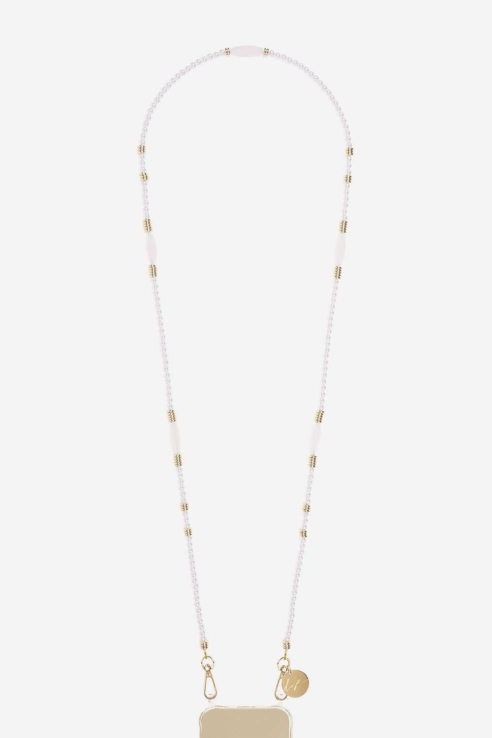 Long Chain Sola White 120 cm