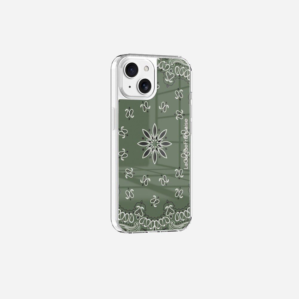 Coque Sans Anneaux Imprimee Bandana Kaki